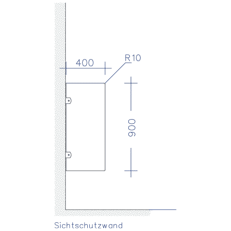 Skizze Typ G13 Sichtschutz